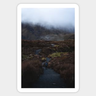 Tongariro Alpine Crossing Hike in New Zealand Photograph Sticker